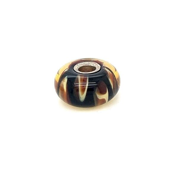 Trollbead Dark Leopard Bead - Picture 1 of 4